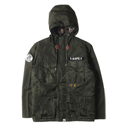 AAPE ジャガードカモ キルティングライナー付き M-65ジャケット
