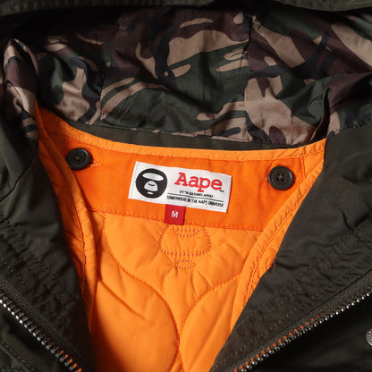 AAPE ジャガードカモ キルティングライナー付き M-65ジャケット