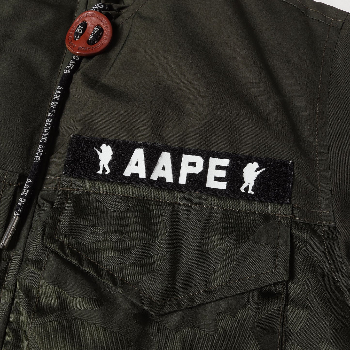 AAPE ジャガードカモ キルティングライナー付き M-65ジャケット