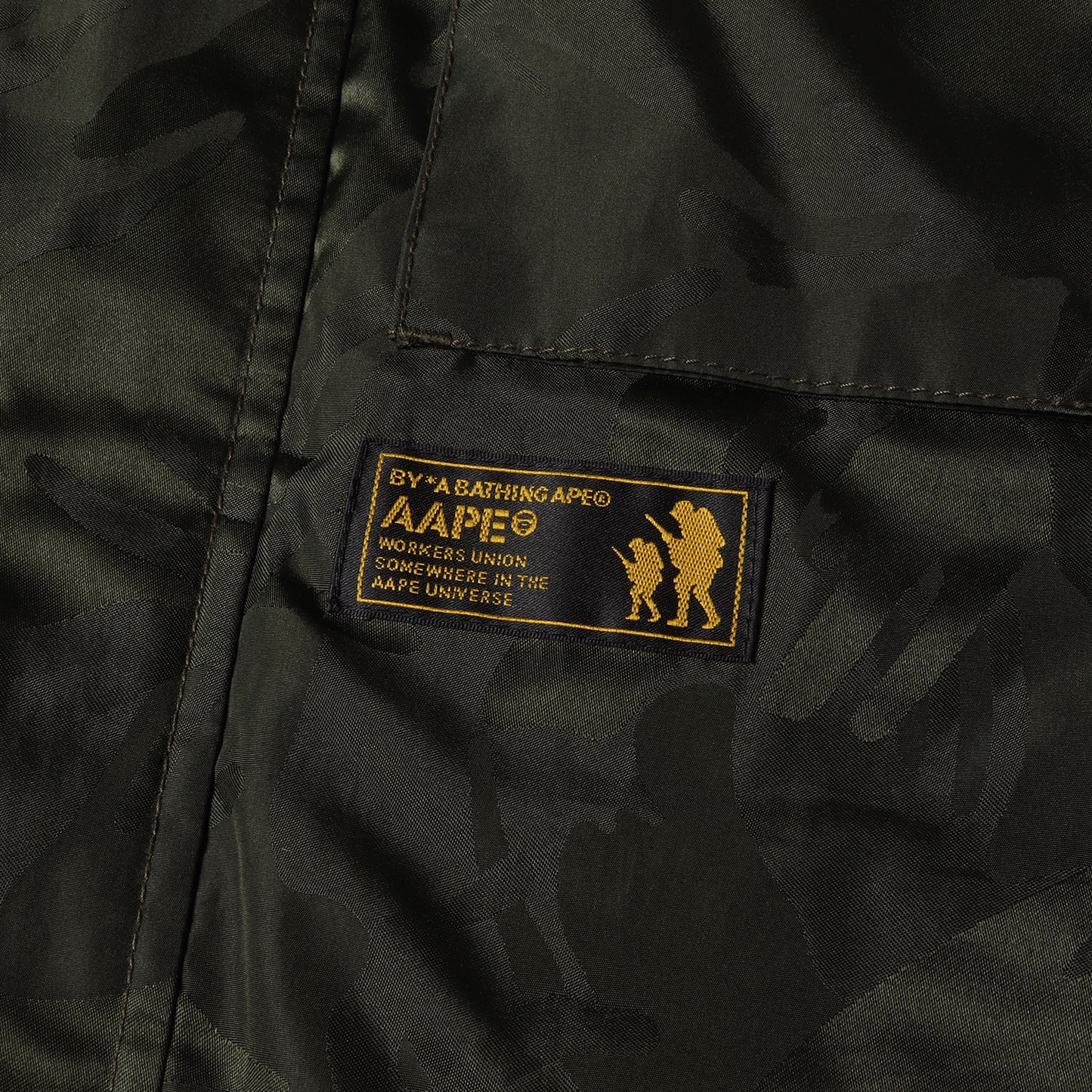 AAPE ジャガードカモ キルティングライナー付き M-65ジャケット