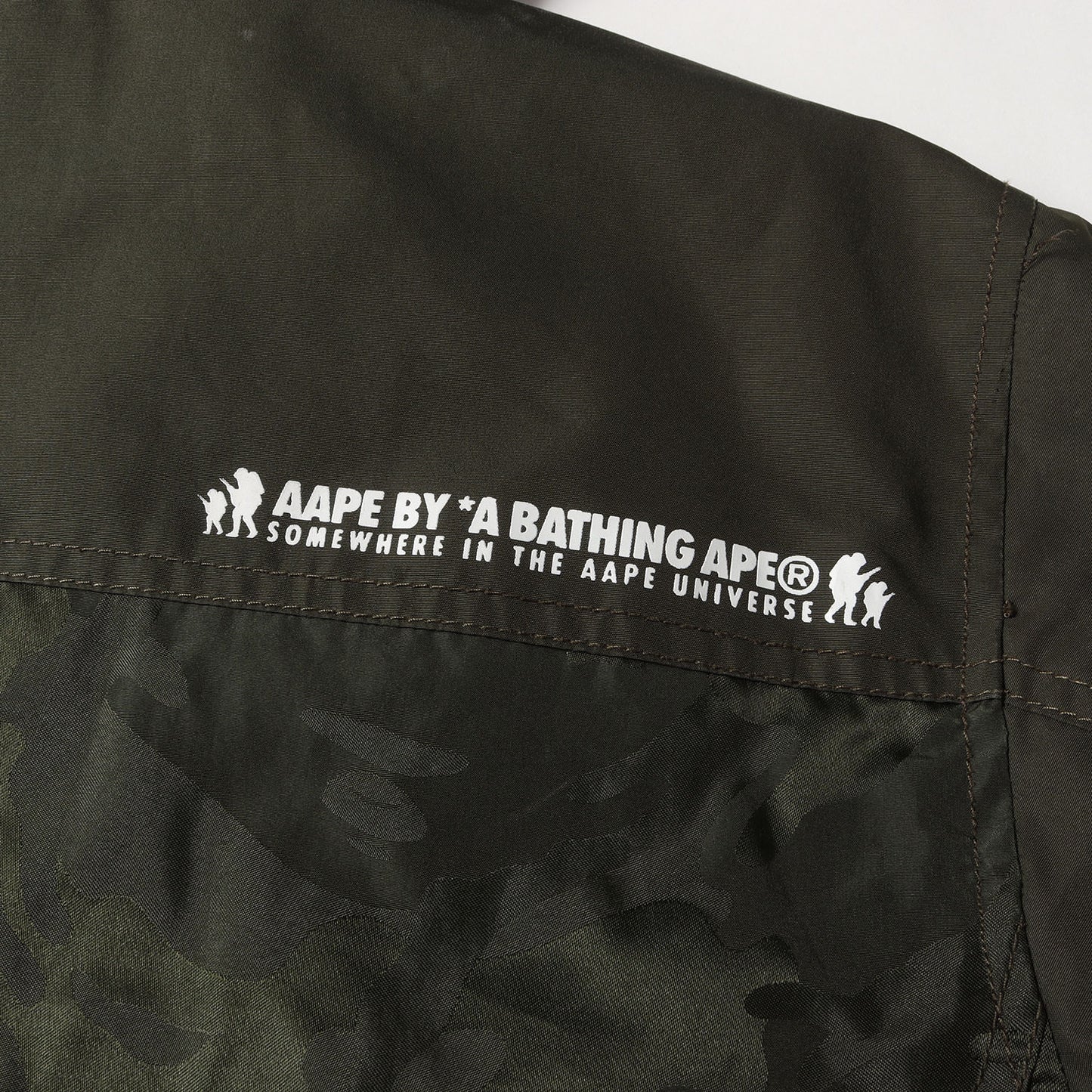 AAPE ジャガードカモ キルティングライナー付き M-65ジャケット