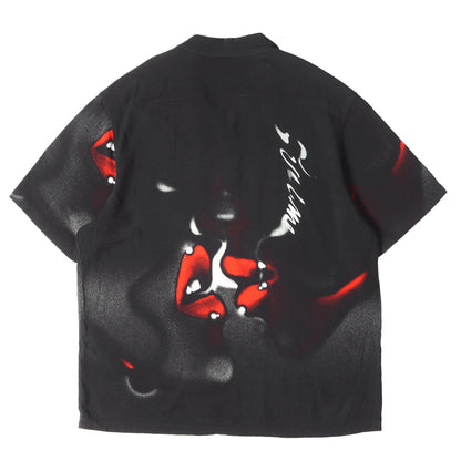 20AW フェイスグラフィック オープンカラー レーヨン 半袖シャツ(Blow Back Rayon S/S Shirt)