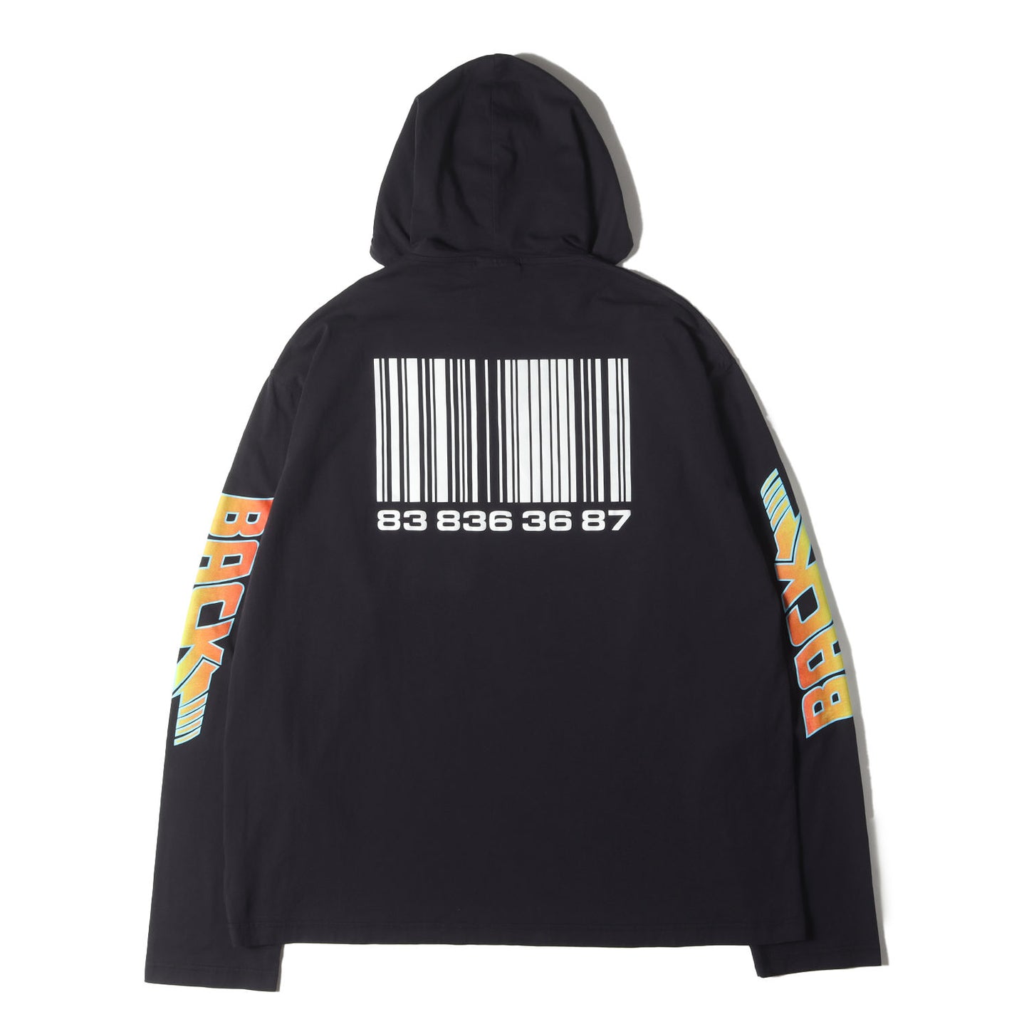 22SS VTMNTS ×Back to the Future デロリアン フード付き ロングスリーブ Tシャツ(HOODIE)