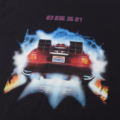 22SS VTMNTS ×Back to the Future デロリアン フード付き ロングスリーブ Tシャツ(HOODIE)