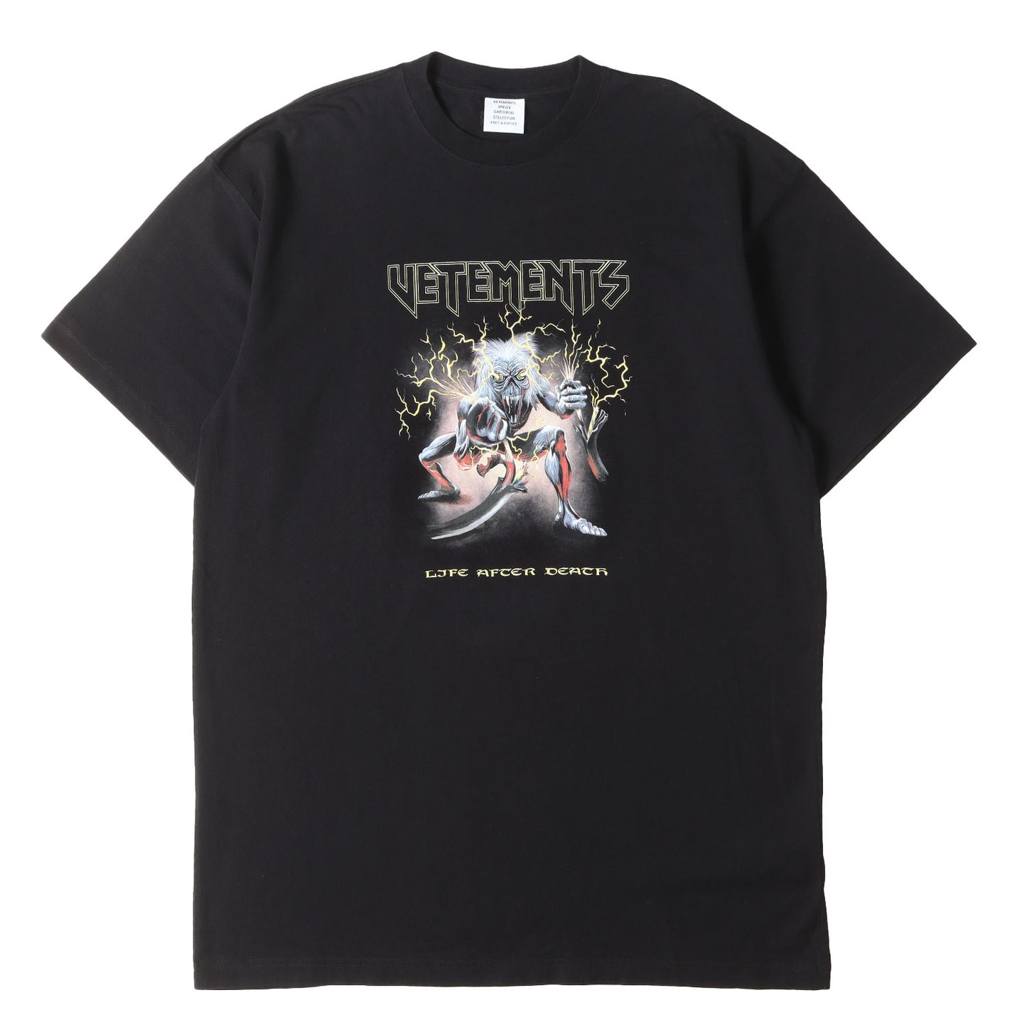 21SS ヘビーメタル グラフィック オーバーサイズ Tシャツ(Oversized Electric Logo Heavy Metal T-Shirt)