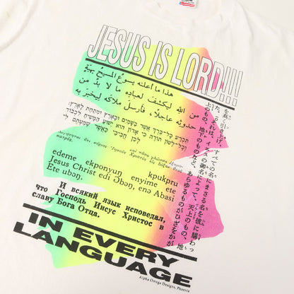 90s キリスト教 クリスチャン JESUS IS LORD Tシャツ USA製 FRUIT OF THE LOOM