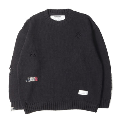 25SS サベージ クルーネック コットンニット セーター(SAVAGE CREWNECK SWEATER)