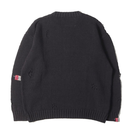 25SS サベージ クルーネック コットンニット セーター(SAVAGE CREWNECK SWEATER)