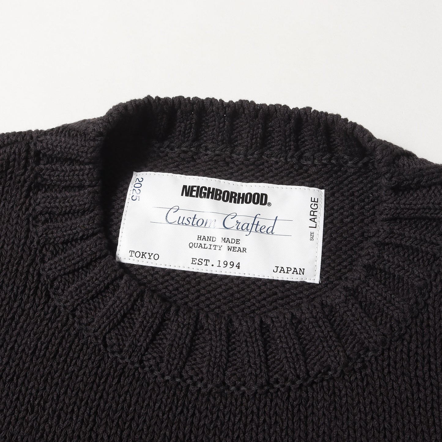 25SS サベージ クルーネック コットンニット セーター(SAVAGE CREWNECK SWEATER)