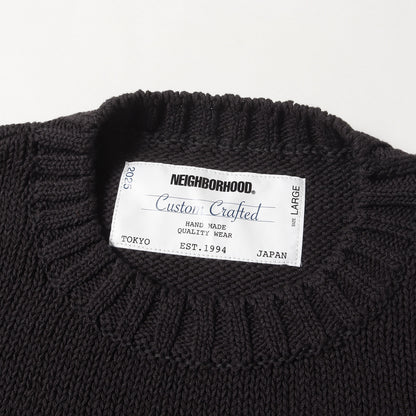 25SS サベージ クルーネック コットンニット セーター(SAVAGE CREWNECK SWEATER)