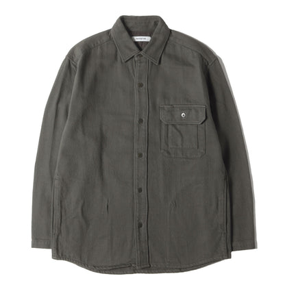 20SS コットンカルゼ ワークシャツ(WORKER SHIRT JACKET COTTON KERSEY)