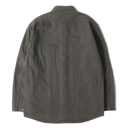 20SS コットンカルゼ ワークシャツ(WORKER SHIRT JACKET COTTON KERSEY)