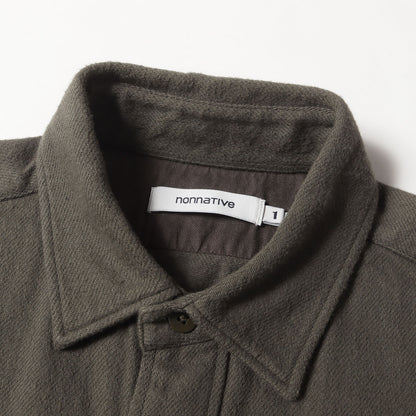 20SS コットンカルゼ ワークシャツ(WORKER SHIRT JACKET COTTON KERSEY)