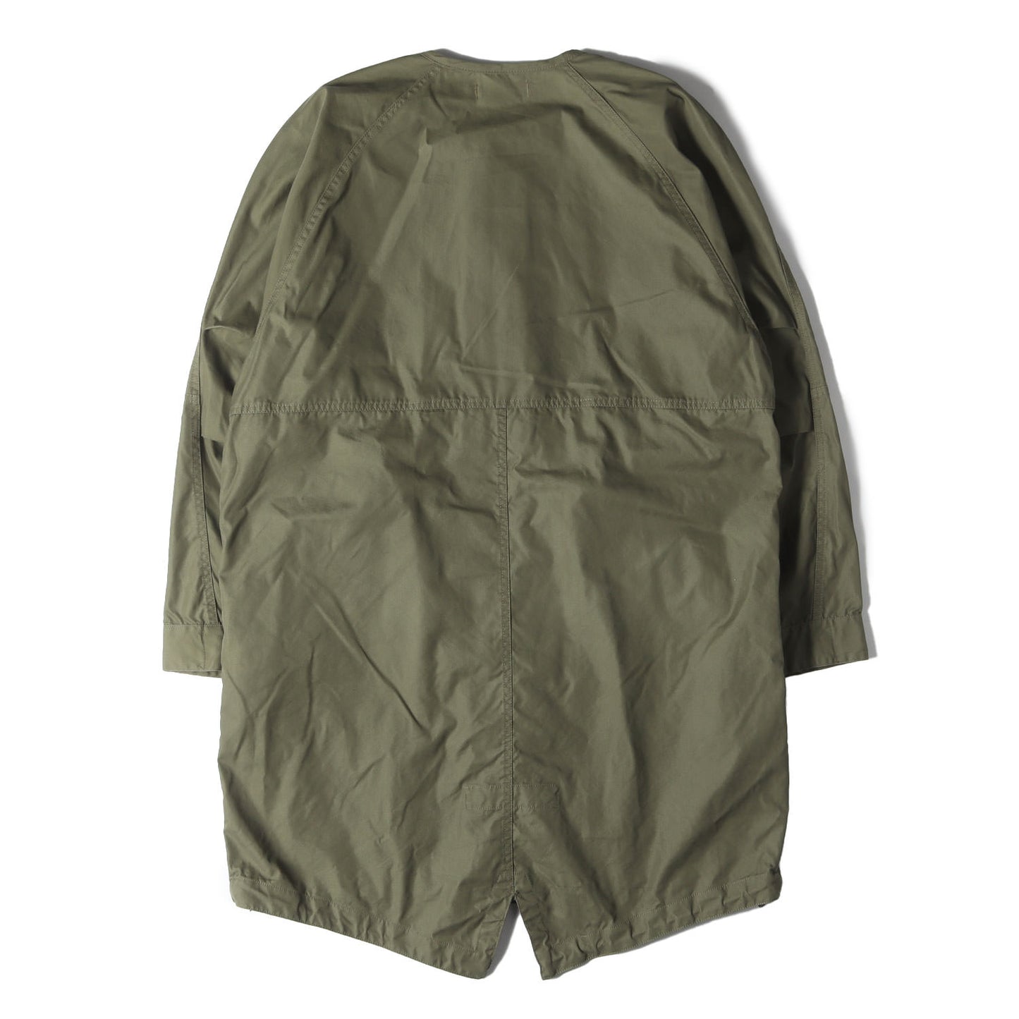 コットン/ナイロン オックス ノーカラー モッズコート(SOLDIER COAT C/N OXFORD)