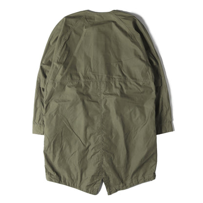 コットン/ナイロン オックス ノーカラー モッズコート(SOLDIER COAT C/N OXFORD)