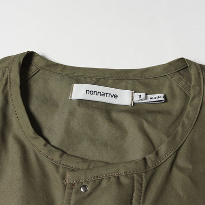 コットン/ナイロン オックス ノーカラー モッズコート(SOLDIER COAT C/N OXFORD)