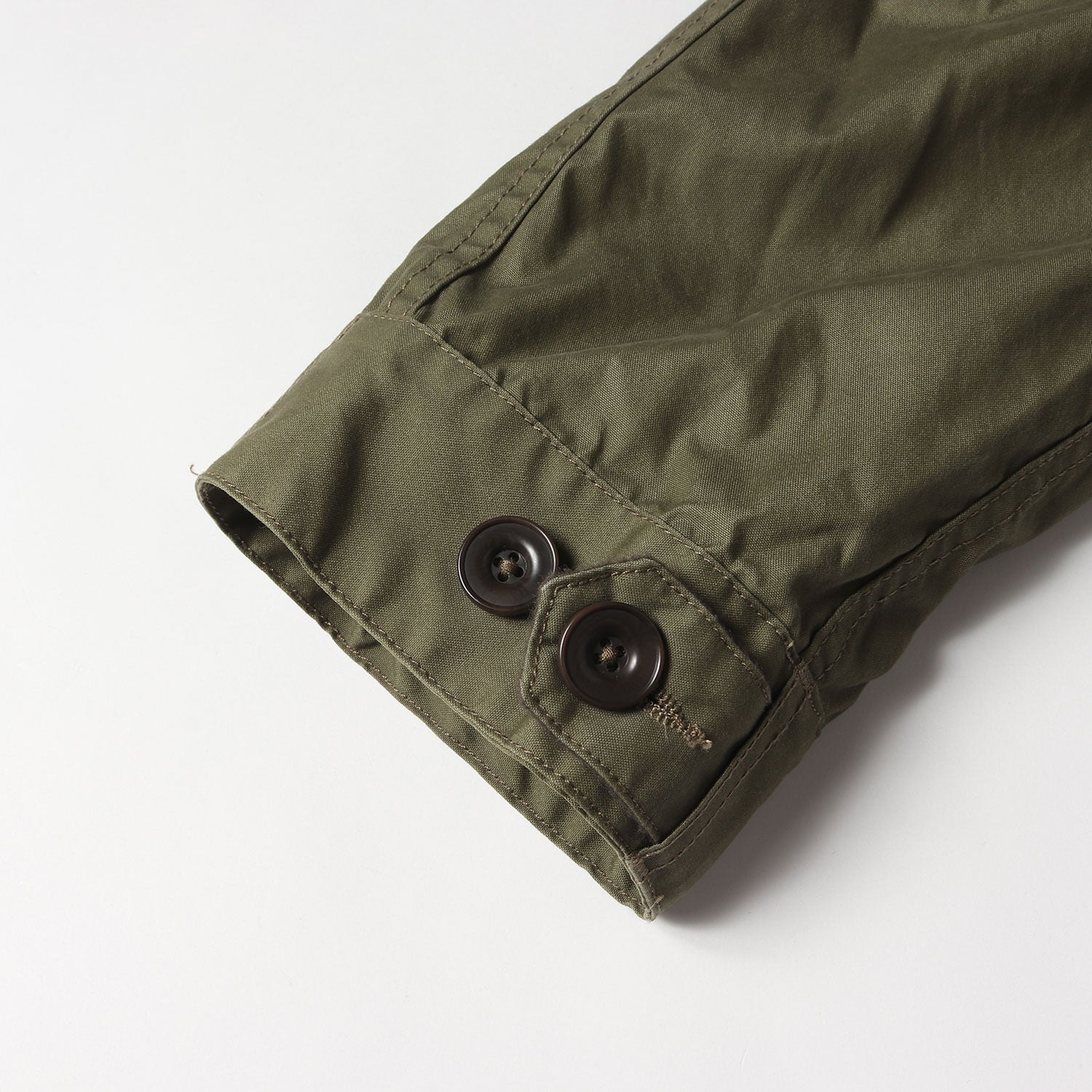 コットン/ナイロン オックス ノーカラー モッズコート(SOLDIER COAT C