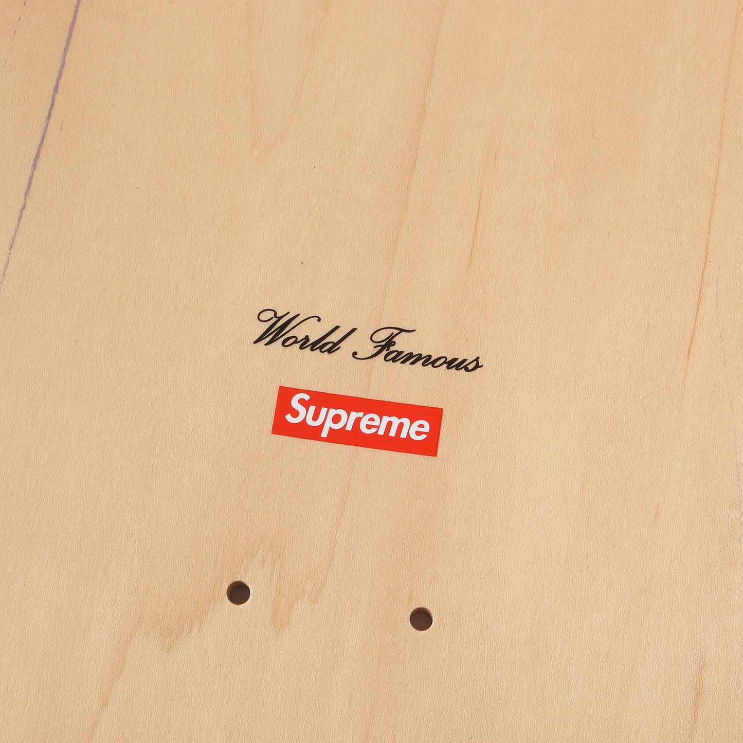 24SS BOXロゴ スケボーデッキ(Routed Box Logo Skateboard)
