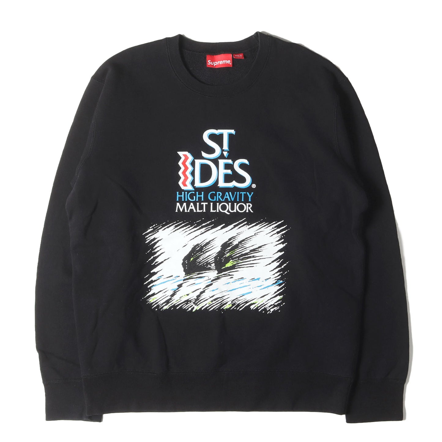 ×St. Ides ラベルロゴ クルーネック スウェット(Crewneck)