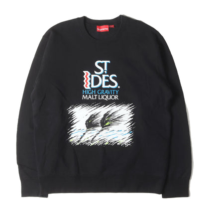 ×St. Ides ラベルロゴ クルーネック スウェット(Crewneck)