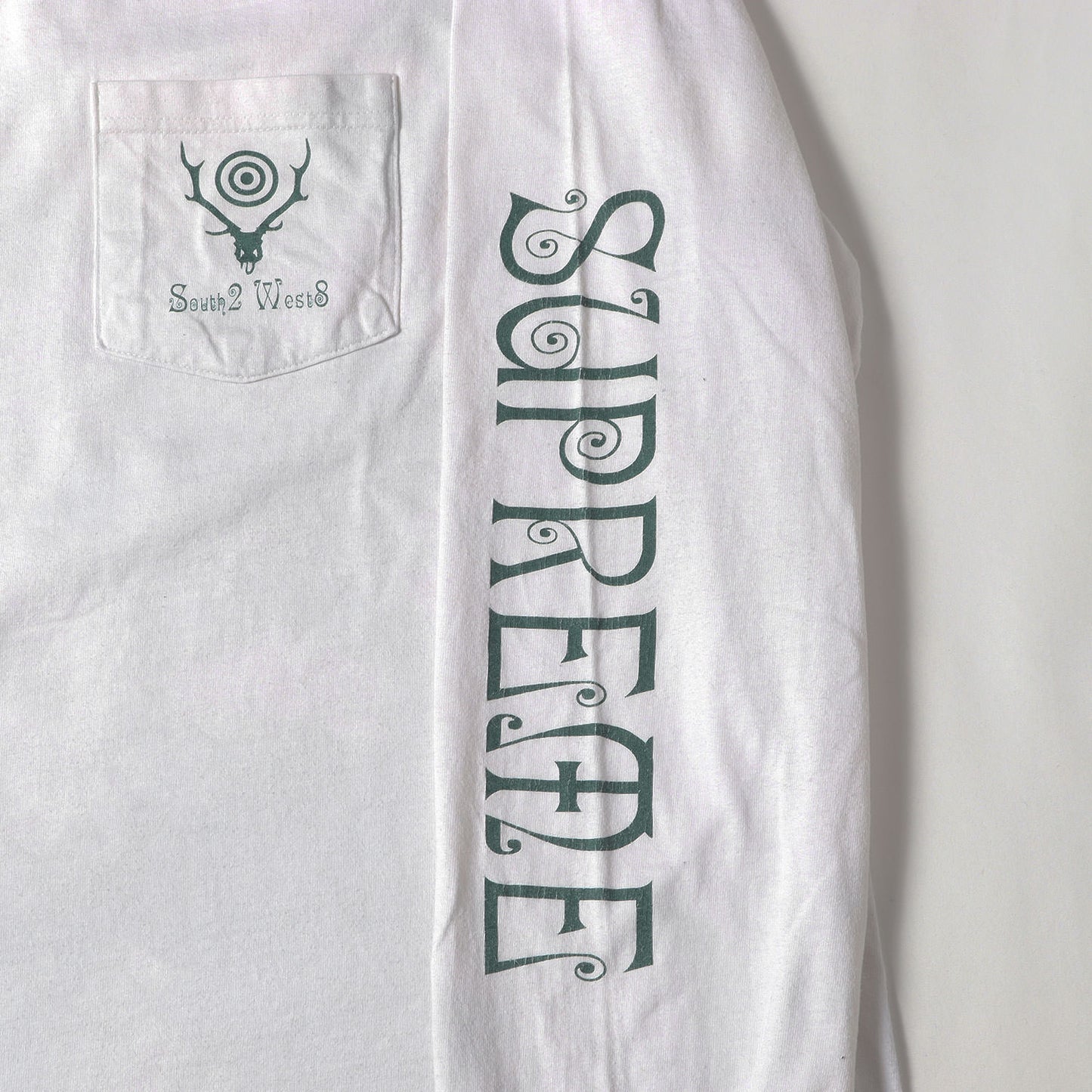 21SS ×SOUTH2 WEST8 ロングスリーブ ポケット Tシャツ(L/S Pocket Tee)