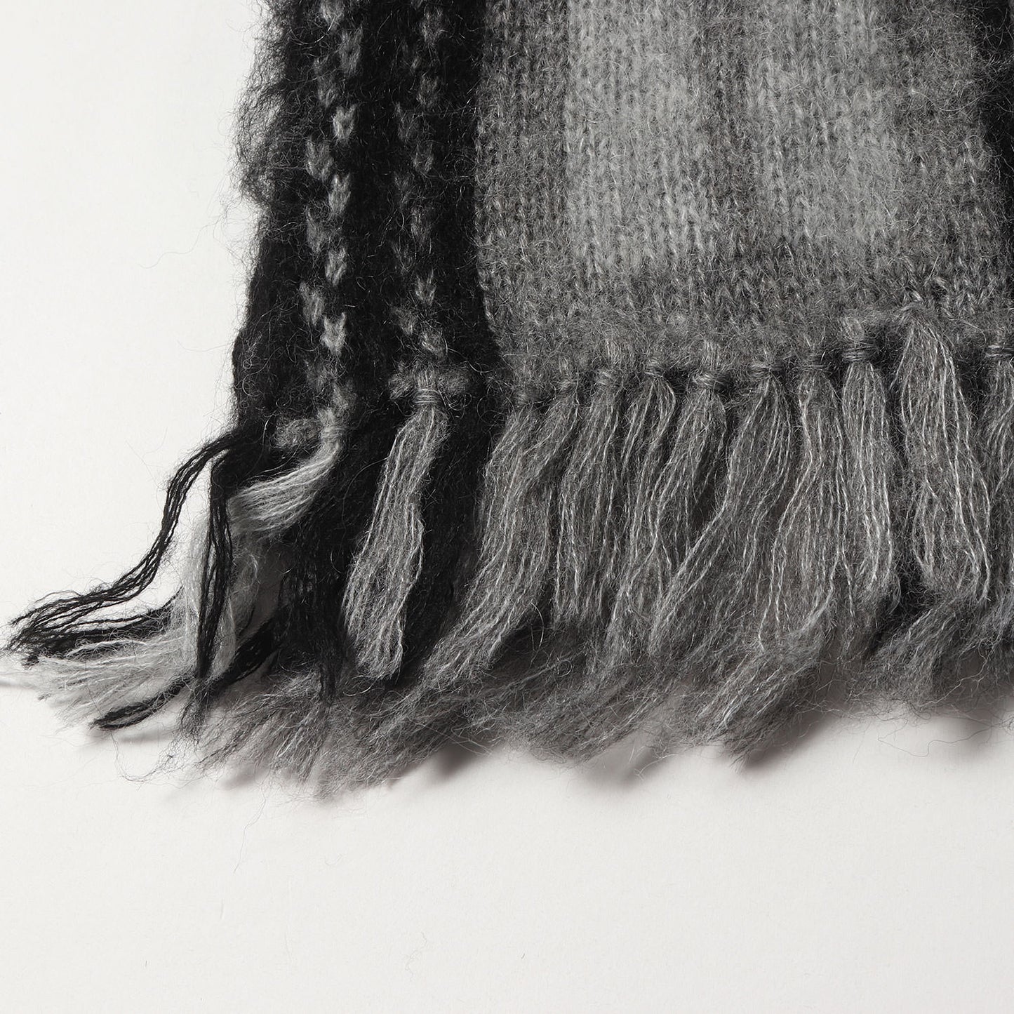 25AW ウール/モヘヤ チェック マフラー(MOHAIR CHECK MUFFLER)