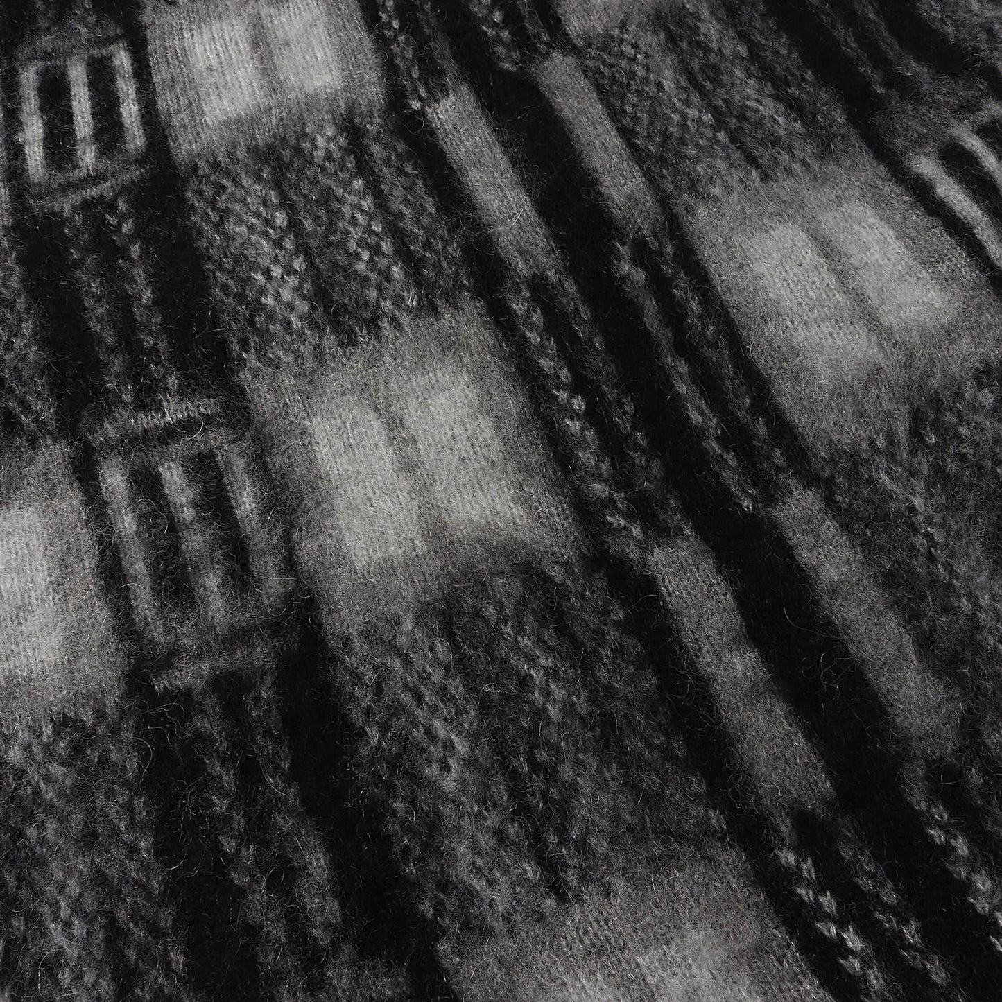 25AW ウール/モヘヤ チェック マフラー(MOHAIR CHECK MUFFLER)