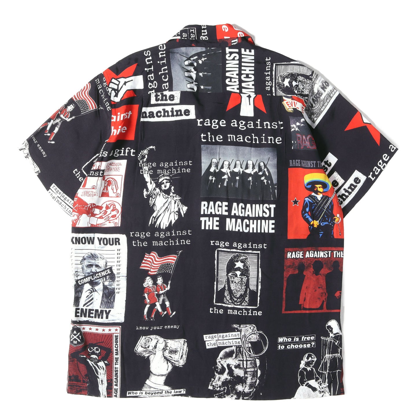 20SS ×Rage Against The Machine レーヨン ハワイアンシャツ / アロハシャツ(S/S HAWAIIAN SHIRT)
