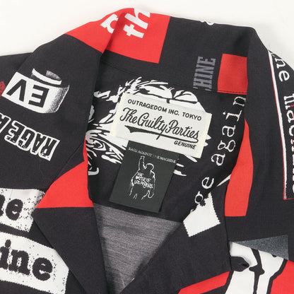20SS ×Rage Against The Machine レーヨン ハワイアンシャツ / アロハシャツ(S/S HAWAIIAN SHIRT)