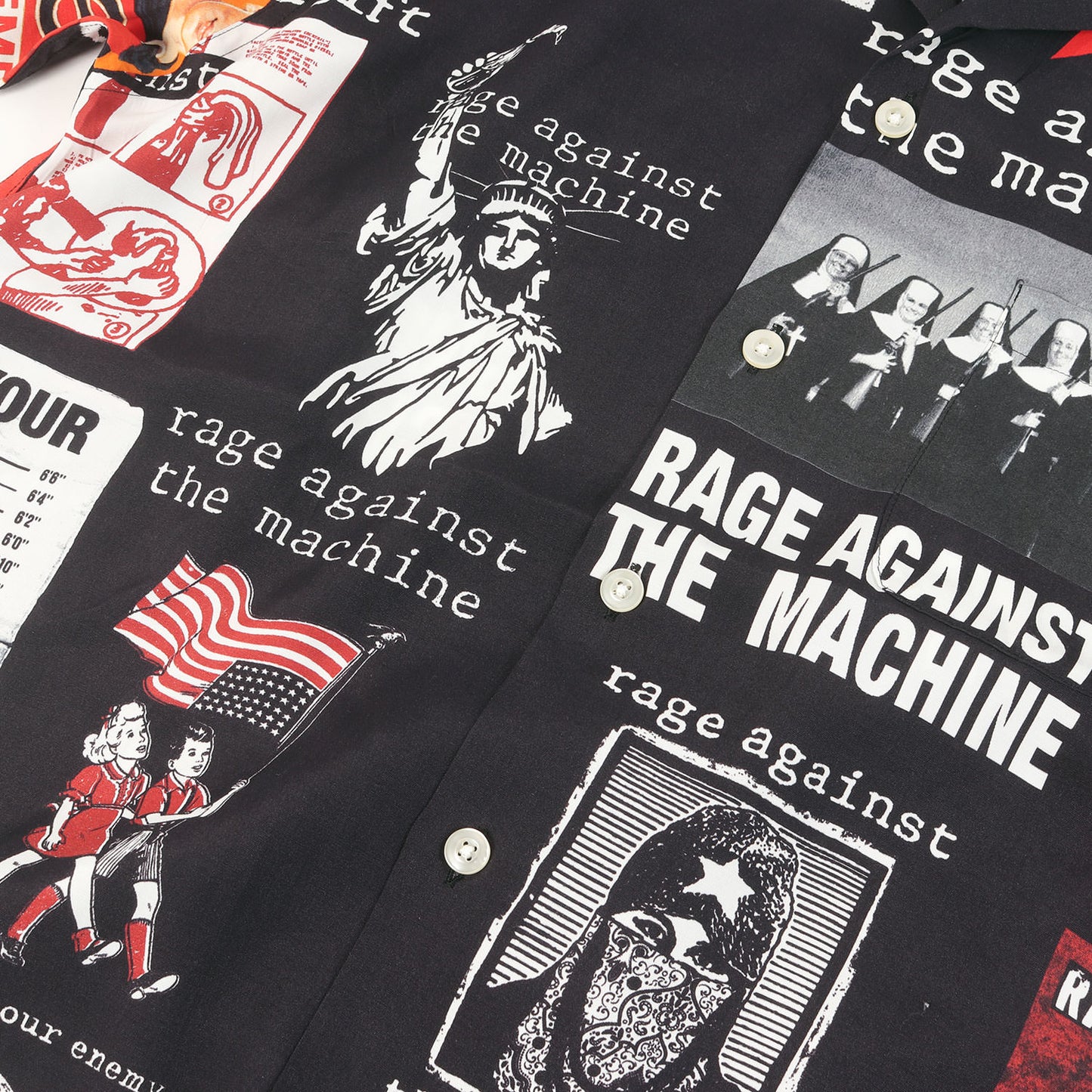 20SS ×Rage Against The Machine レーヨン ハワイアンシャツ / アロハシャツ(S/S HAWAIIAN SHIRT)