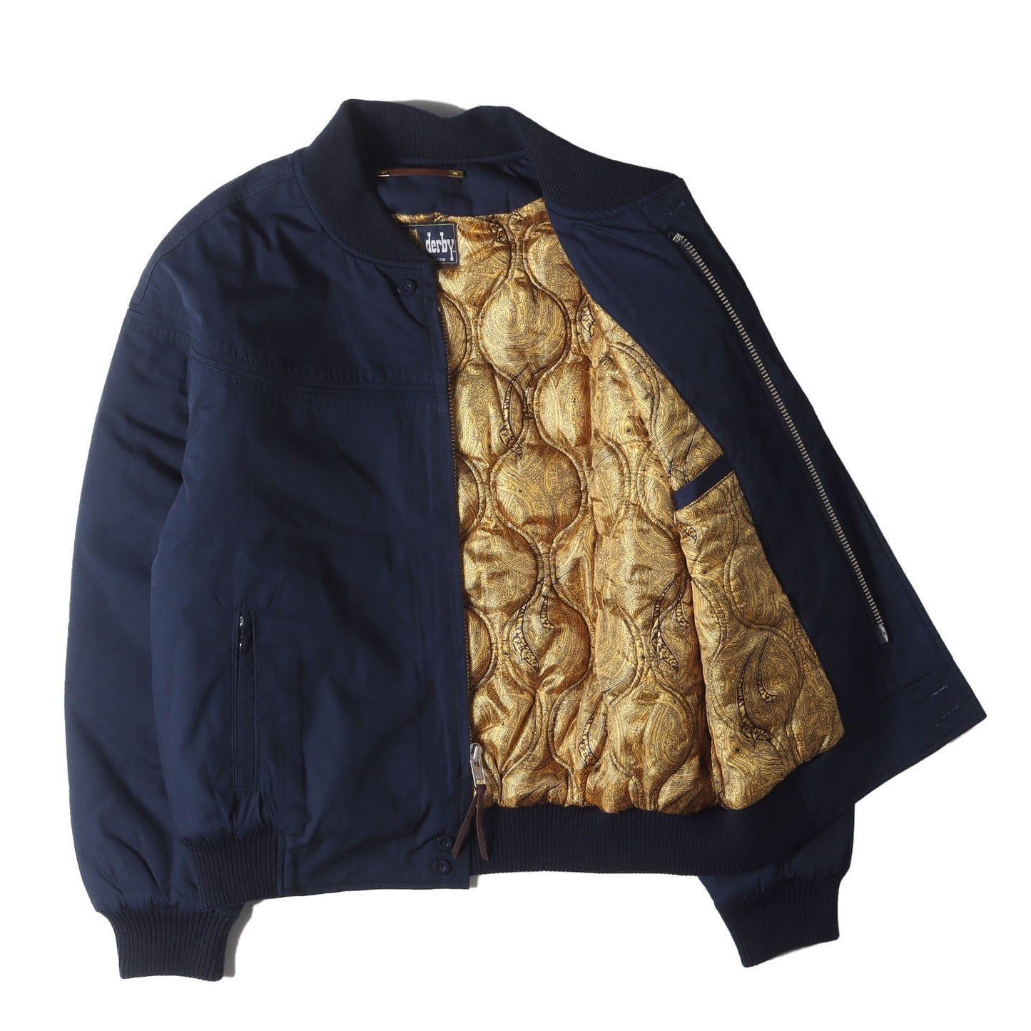 25SS ゴールドペイズリー ポリコットン ダービー ジャケット (DERBY JACKET 300 Navy / Gold)