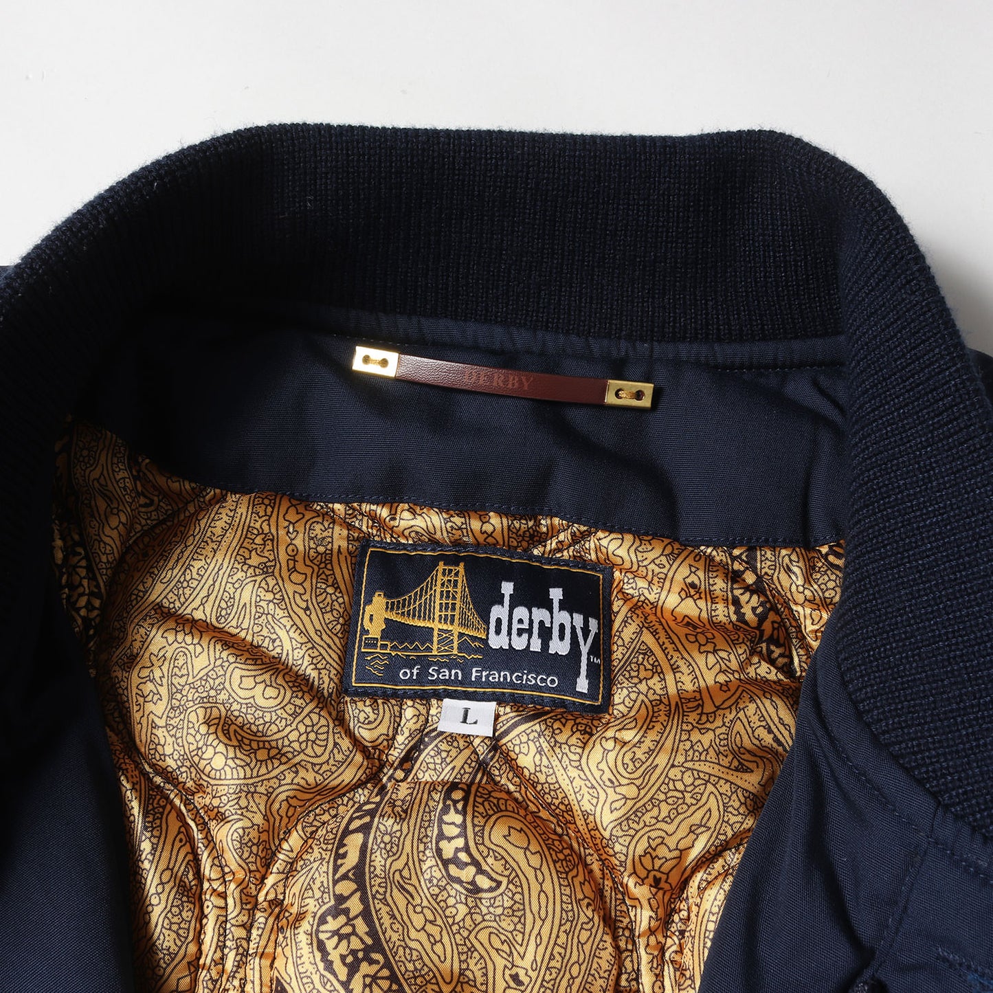 25SS ゴールドペイズリー ポリコットン ダービー ジャケット (DERBY JACKET 300 Navy / Gold)
