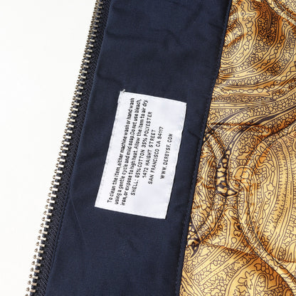 25SS ゴールドペイズリー ポリコットン ダービー ジャケット (DERBY JACKET 300 Navy / Gold)