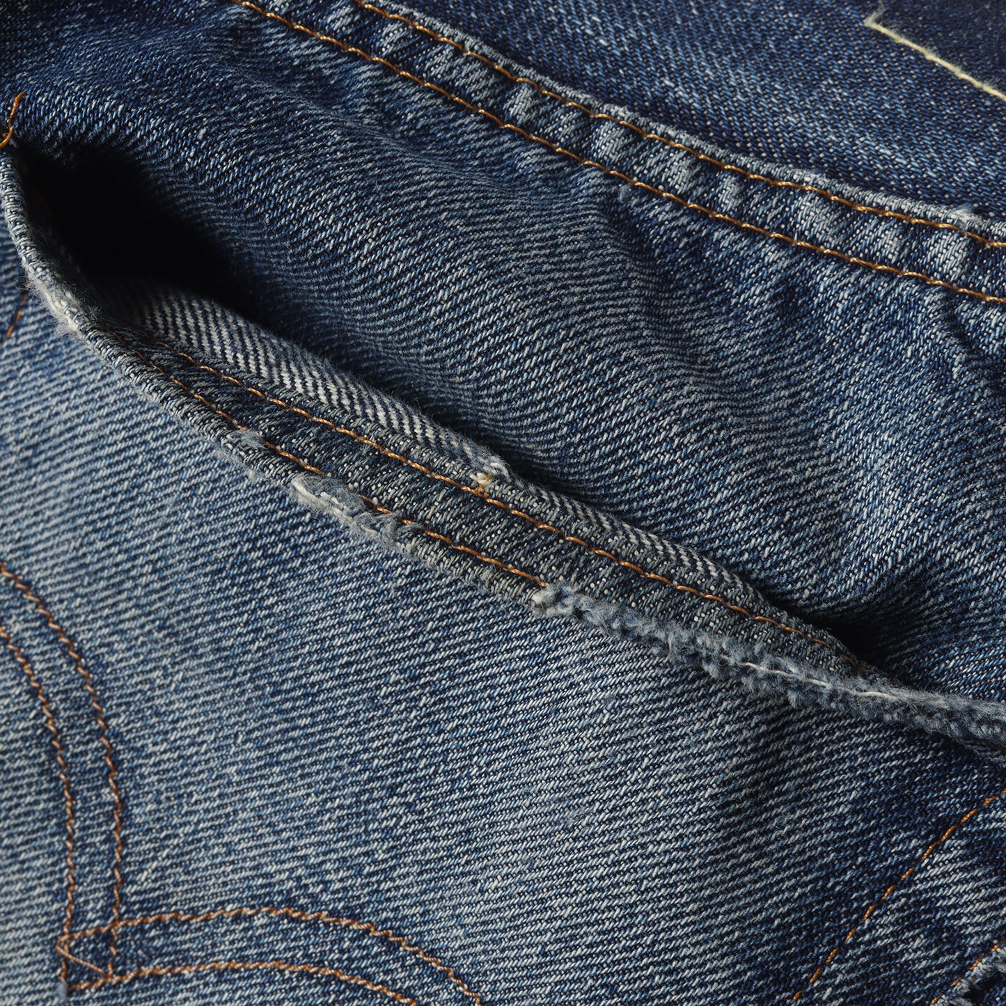 [雰囲気抜群 ヒゲあり] 60s 501 Big E デニムパンツ / USA製 ボタン裏刻印2