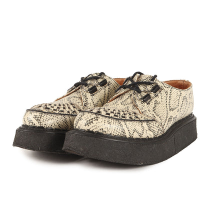 ギブソン6 パイソン型押しレザー ラバーソール シューズ (3588 VI B GIBSON)