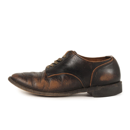 茶芯 ホースハイドレザー プレーントゥ シューズ (Horse Single)