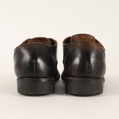 茶芯 ホースハイドレザー プレーントゥ シューズ (Horse Single)