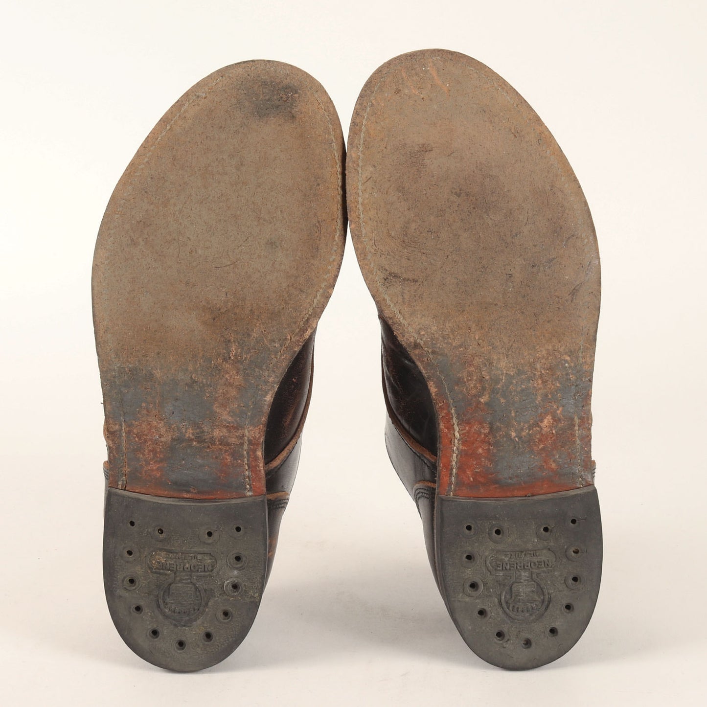 茶芯 ホースハイドレザー プレーントゥ シューズ (Horse Single)