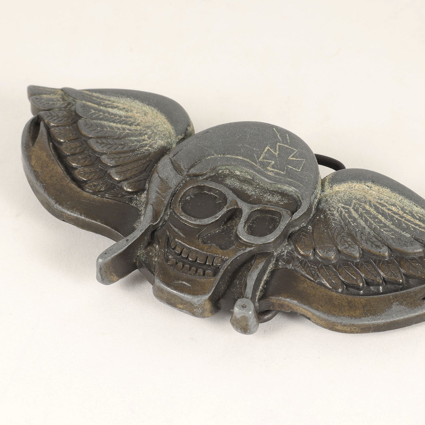 70～80s MBCI製 スカルウィング バックル