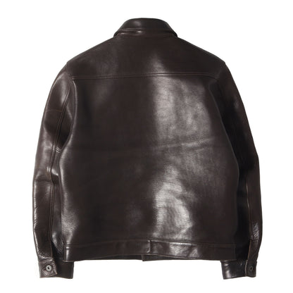[LUA別注] 茶芯 エコホースハイドレザー 1stタイプ ジャケット (HORSE 1ST TYPE JEAN JACKET)