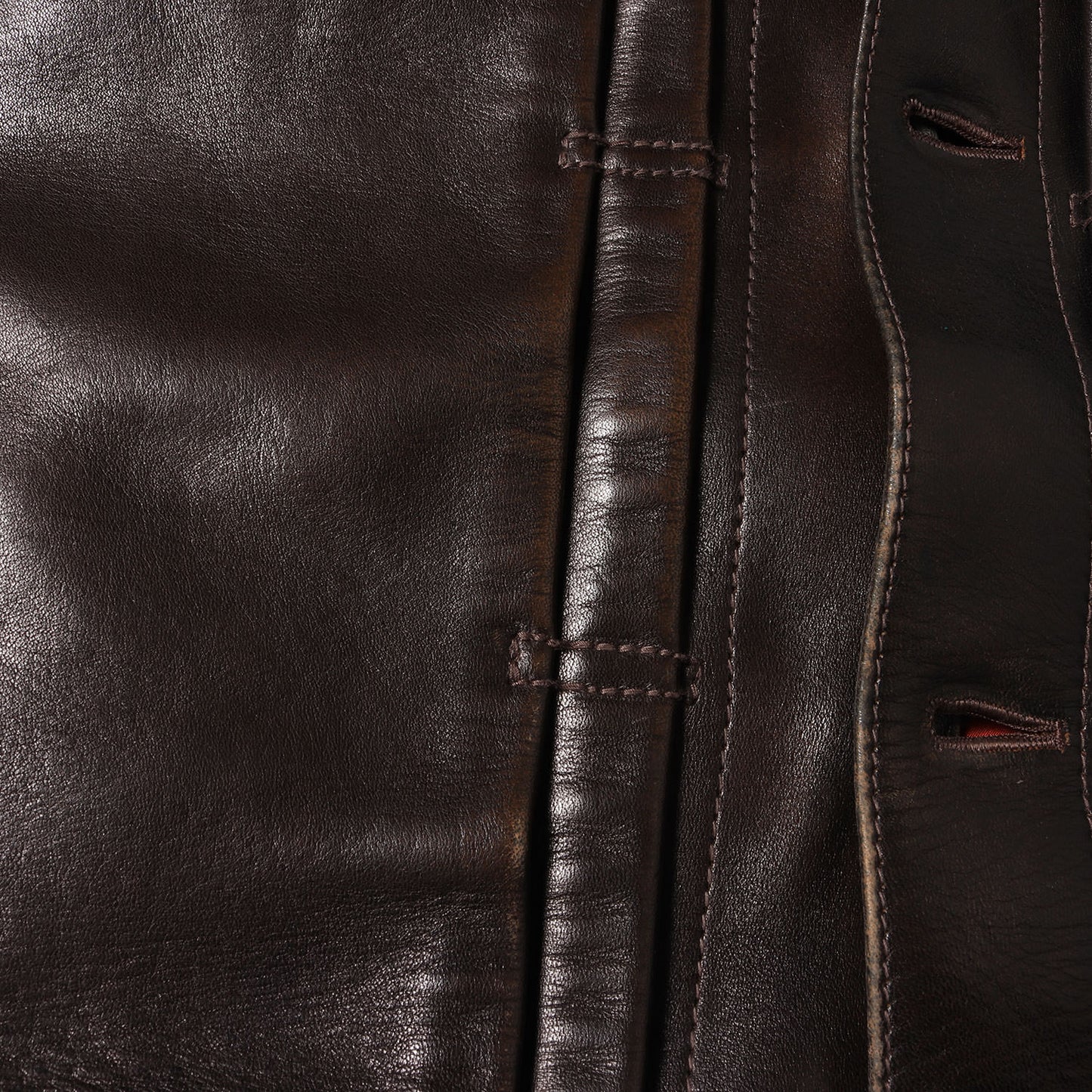 [LUA別注] 茶芯 エコホースハイドレザー 1stタイプ ジャケット (HORSE 1ST TYPE JEAN JACKET)