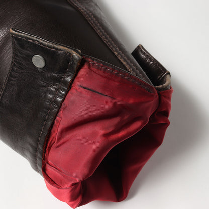 [LUA別注] 茶芯 エコホースハイドレザー 1stタイプ ジャケット (HORSE 1ST TYPE JEAN JACKET)