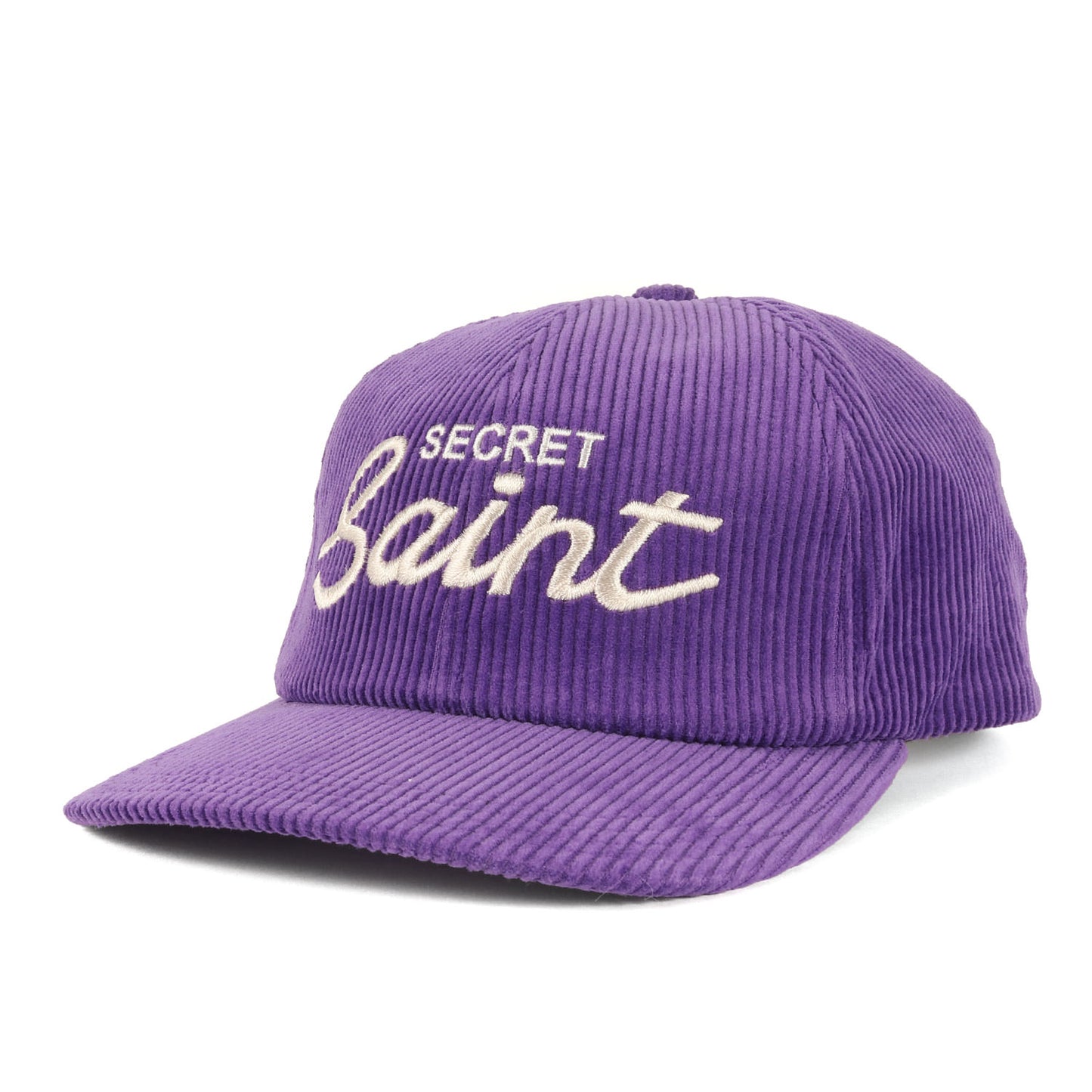 24AW ロゴ刺繍 コーデュロイ 5パネルキャップ(SECRET CAP)