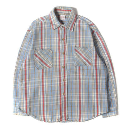 [好配色 雰囲気抜群] 70s ヘビー チェック ネルシャツ