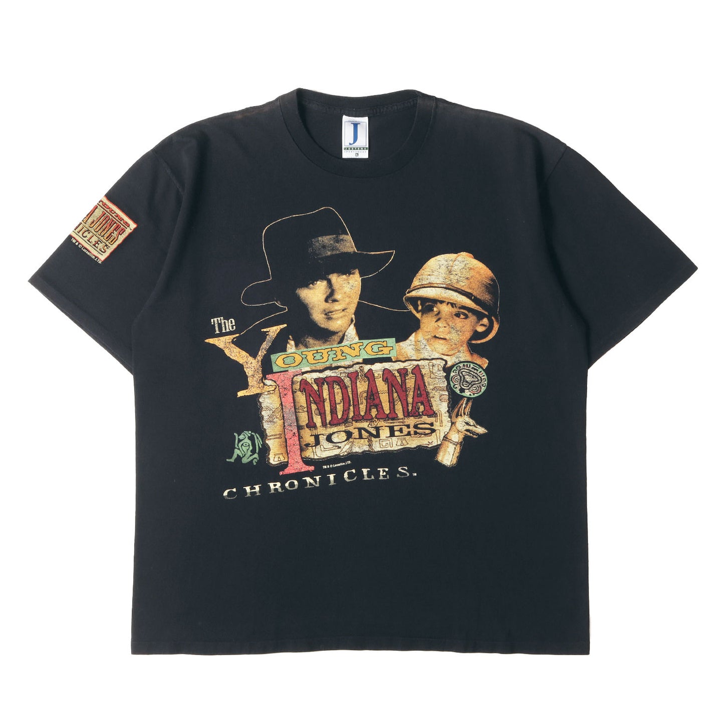 90s インディ・ジョーンズ 若き日の大冒険 ドラマ Tシャツ / USA製 JOSTENS