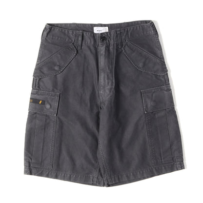 20SS コットンサテン ミリタリー カーゴ ショーツ(CARGO SHORTS 01)