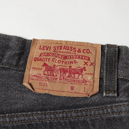 [グッドコンディション] 90s 501 先染め ブラック デニムパンツ / USA製 501-0658