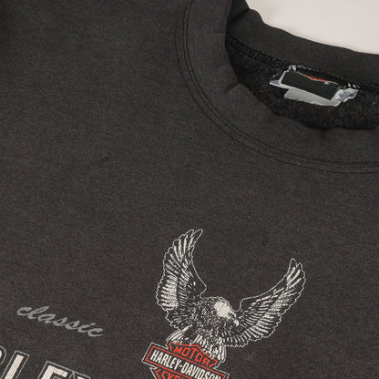 [雰囲気抜群] 90s 4面プリント イーグル エンブレム クルーネック スウェット / メキシコ製 Leeボディ