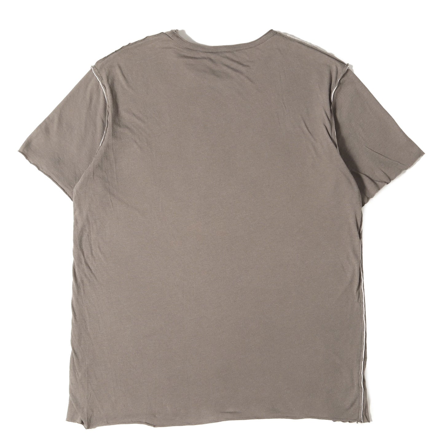 アイコンプリント リバーシブル 切りっぱなし Tシャツ