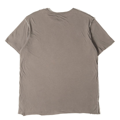 アイコンプリント リバーシブル 切りっぱなし Tシャツ